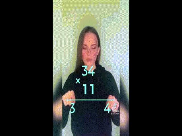 Bạn trẻ - Cuộc sống - Clip: Cô gái khiến dân mạng phát sốt với cách học toán cực đơn giản