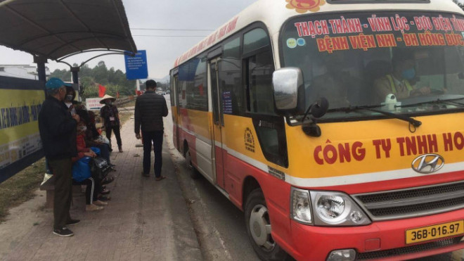Chiếc xe bus do tài xế Nguyễn Văn Sơn điều khiển