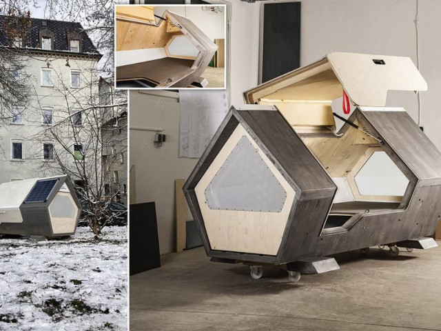 Kinh doanh - Bất ngờ với thiết kế tiện lợi của "buồng ngủ di động" dành cho người vô gia cư