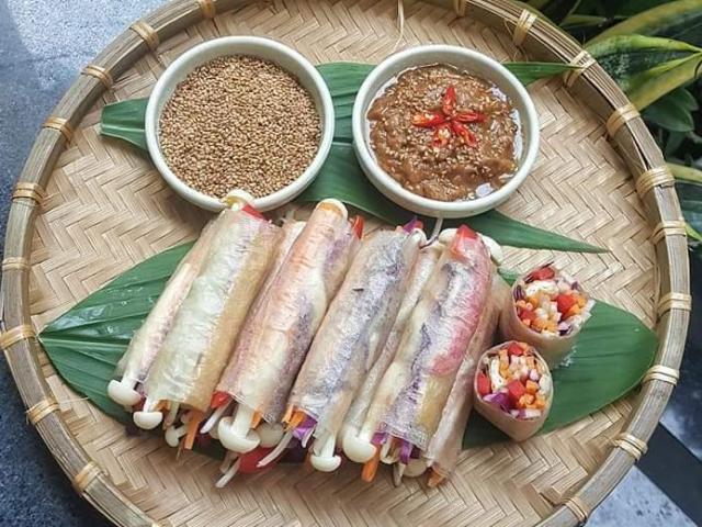 Ẩm thực - Khéo tay làm gỏi cuốn chấm sốt bơ đậu phộng thanh mát, ngon miệng