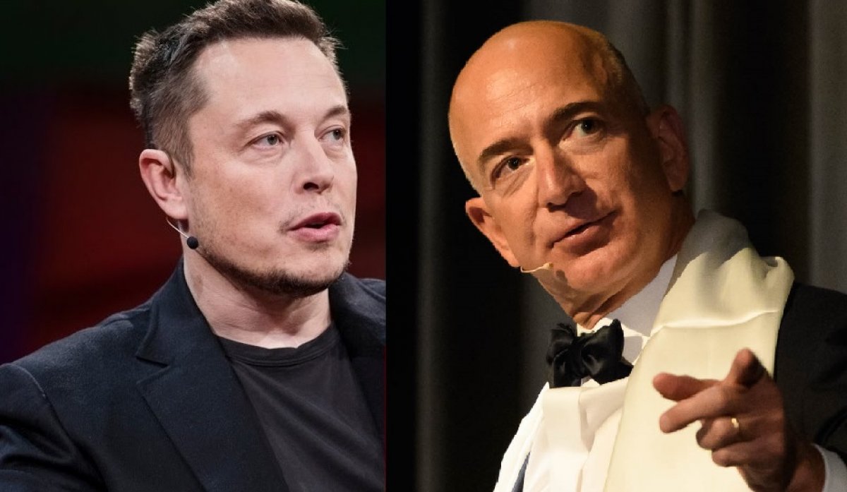 &nbsp;Elon Musk (trái) và Jeff Bezos (phải) – hai tỷ phú giàu nhất thế giới (ảnh: CNN)