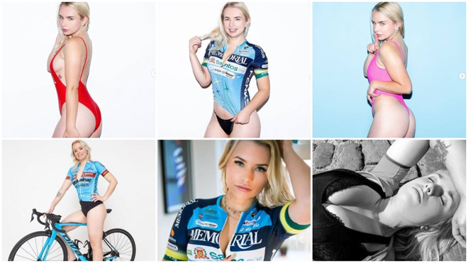 Mỹ nhân đua xe đạp người Bỉ Tara Gins dính rắc rối vì khoe "ảnh nóng"
