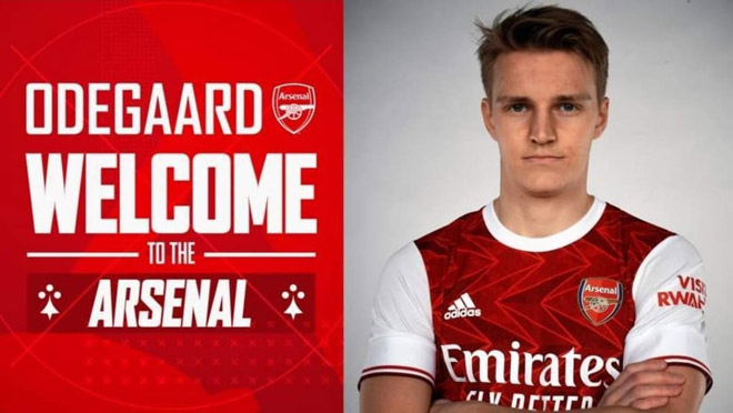 Arsenal công bố tân binh từ Real Madrid - tiền vệ tấn công Martin Odegaard
