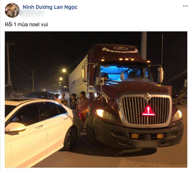 Xế hộp của Ninh Dương Lan Ngọc gặp sự cố.