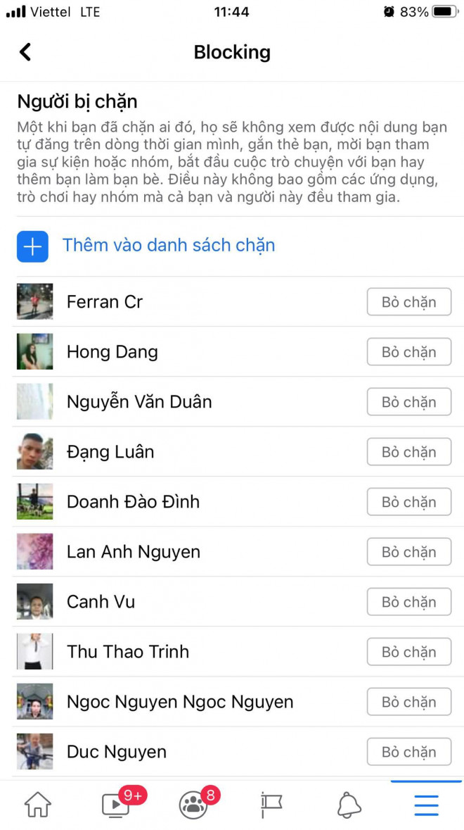 Hướng dẫn cách để bỏ chặn ai đó trên Facebook nhanh nhất - 4