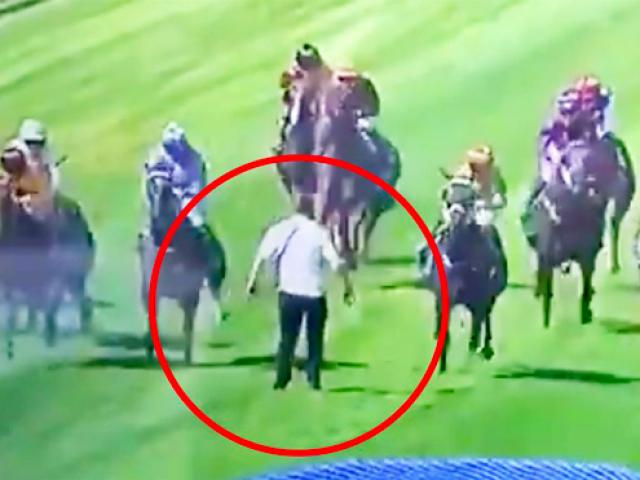 Thể thao - Choáng váng đường đua: Kẻ liều mạng suýt chết bởi 18 ngựa đua