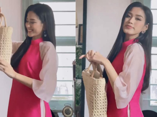 Thời trang - Xách chiếc làn cói 'huyền thoại' hóa thành cô bán chè, Hoa hậu Đỗ Thị Hà vẫn ra dáng mỹ nhân