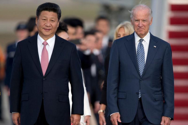 Chủ tịch Trung Quốc Tập Cận Bình và Tổng thống Mỹ Joe Biden. Ảnh: Carolyn Kaster/AP