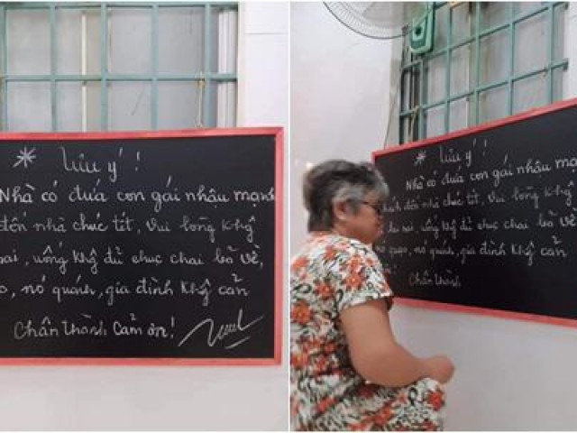 Bạn trẻ - Cuộc sống - Bà ngoại treo tấm bảng "bá đạo" trước cửa, nội dung khiến khách chơi nhà dịp Tết phải lo sợ