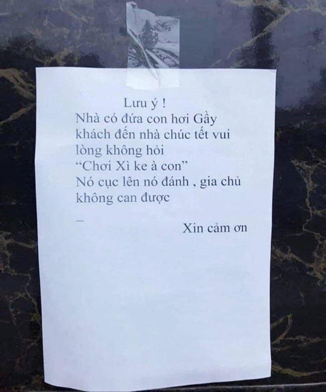 Bà ngoại treo tấm bảng "bá đạo" trước cửa, nội dung khiến khách chơi nhà dịp Tết phải lo sợ - 6