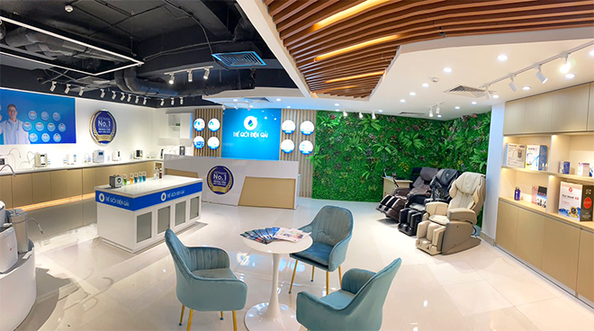 Ghế massage chuẩn thiết bị y tế Nhật Bản cũng được giới thiệu trong buổi lễ khai trương