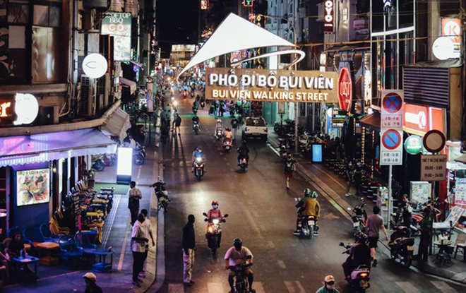 Phố đi bộ Bùi Viện nơi bệnh nhân 1883 từng ghé uống cà phê