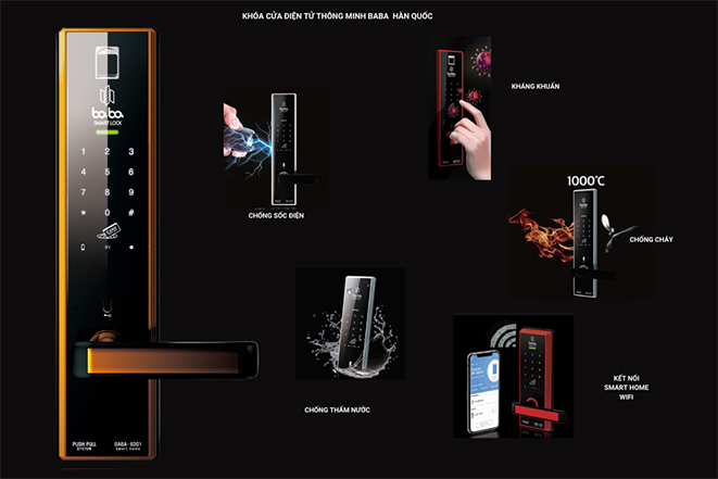 Các chức năng cơ bản trên khoá BABA