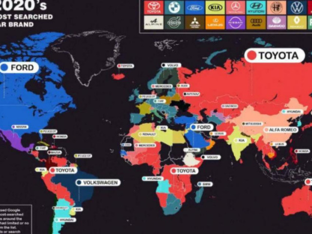 Tin tức ô tô - 5 thương hiệu ô tô được tìm kiếm nhiều nhất trên Google