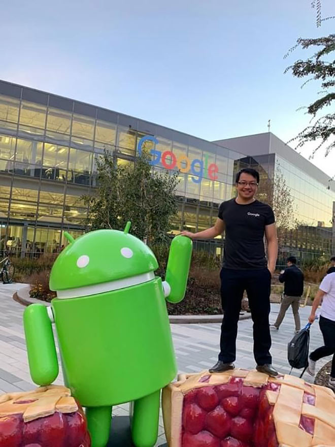 Vũ Nguyên Thắng trong chuyến tham dự hội nghị tại trụ sở chính Google, Mountain View Mỹ