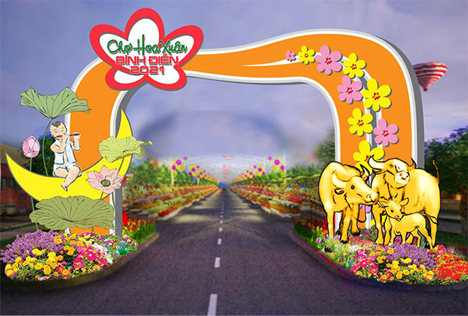 Chợ hoa Xuân Bình Điền 2021: Trăm hoa đua sắc! - 1