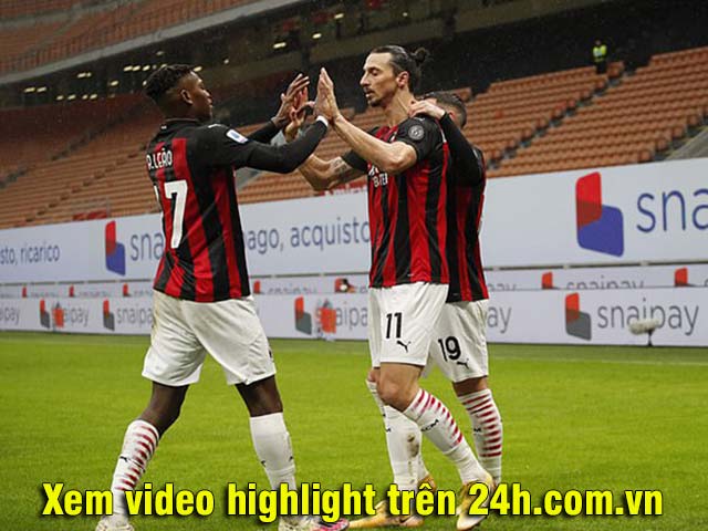 Bóng đá - Video AC Milan - Crotone: Bùng nổ 4 bàn, Ibrahimovic chạm mốc 500