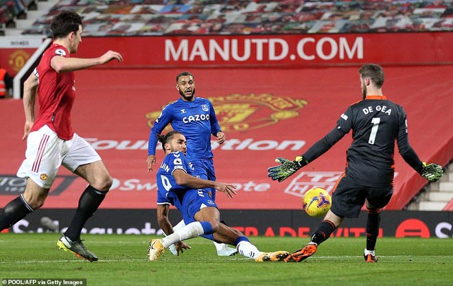 Dominic Calvert-Lewin ghi bàn cuối trận khiến MU đánh rơi 2 điểm trước Everton ở Old Trafford