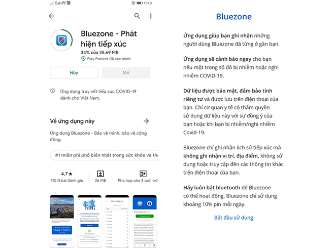 Hướng dẫn cài đặt ứng dụng Bluezone truy vết COVID-19 - 2