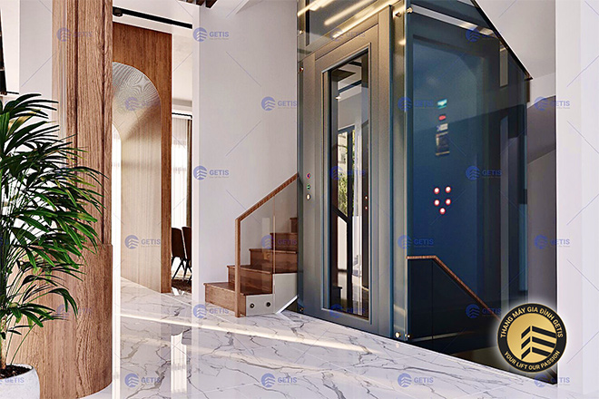 Mẫu thiết kế thang cho không gian nhà hài hòa, hiện đại