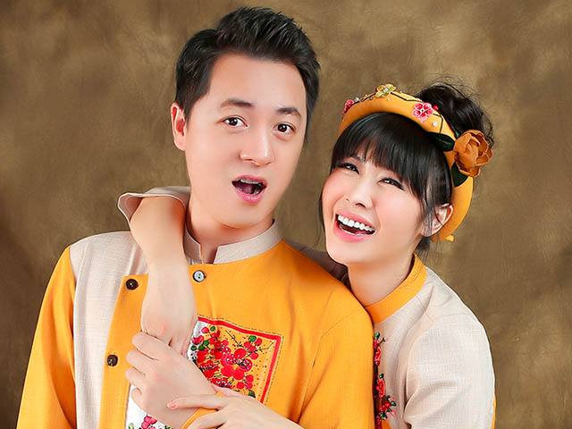 Đời sống Showbiz - Vợ chồng Đăng Khôi tung ảnh Tết rực rỡ, dạy con về giá trị ngày Tết