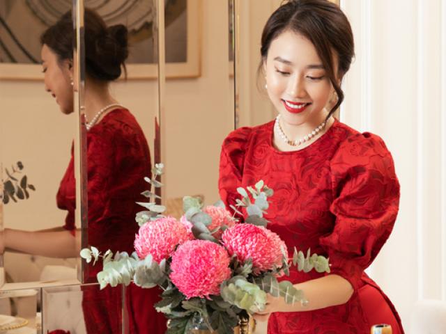 Đời sống Showbiz - Nhà 6 tỷ mới tậu ở Sài thành ngập tràn sắc hoa Tết của Huỳnh Hồng Loan