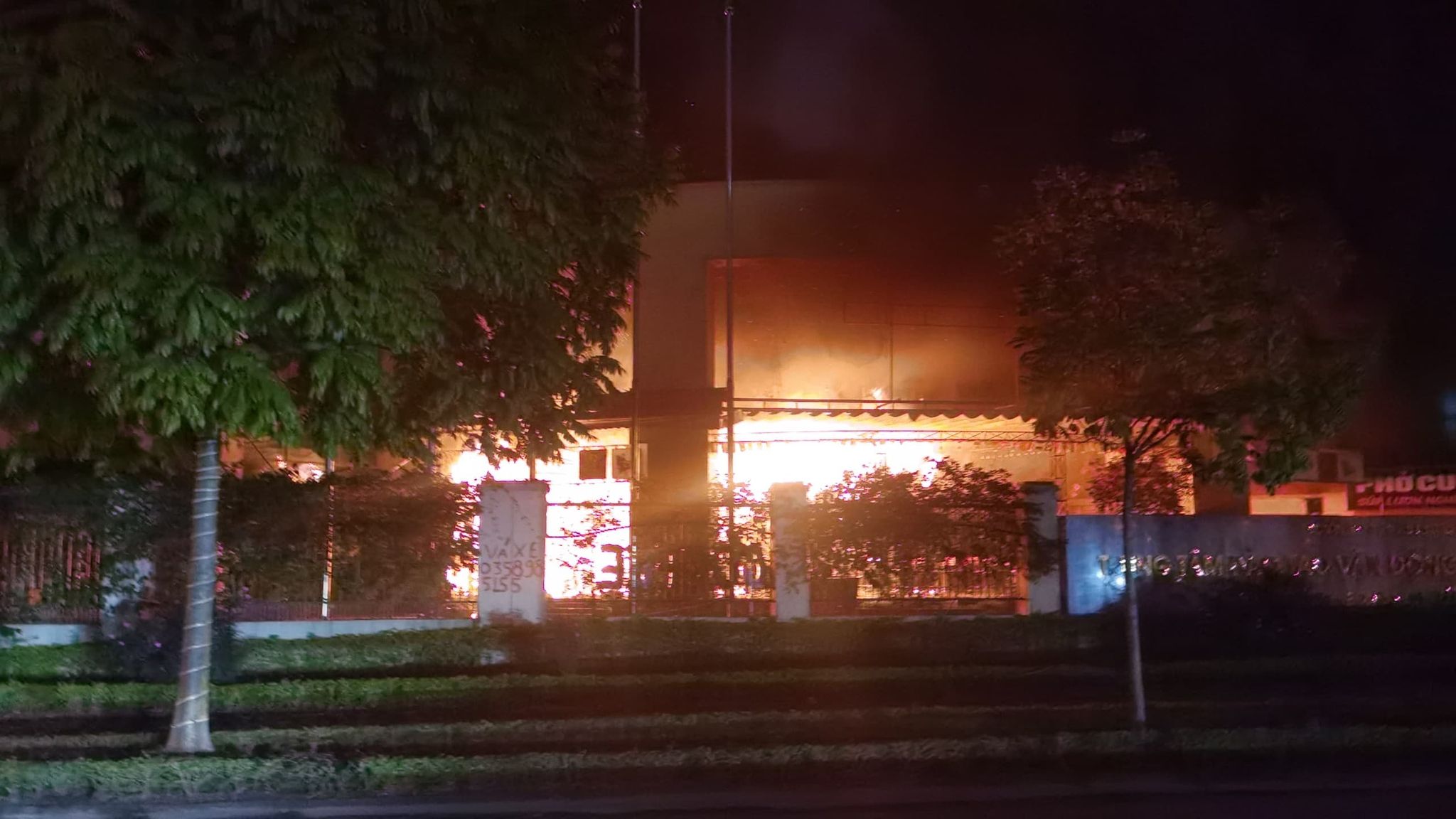 Vụ cháy xảy ra ở một trong các sảnh Trung tâm đào tạo vận động viên cấp cao Hà Nội.