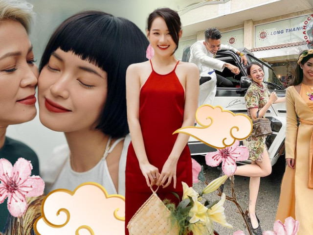 Bạn trẻ - Cuộc sống - Loạt hot girl, rich kid đầu năm mới: Rạng rỡ váy xinh, khoe lì xì khủng