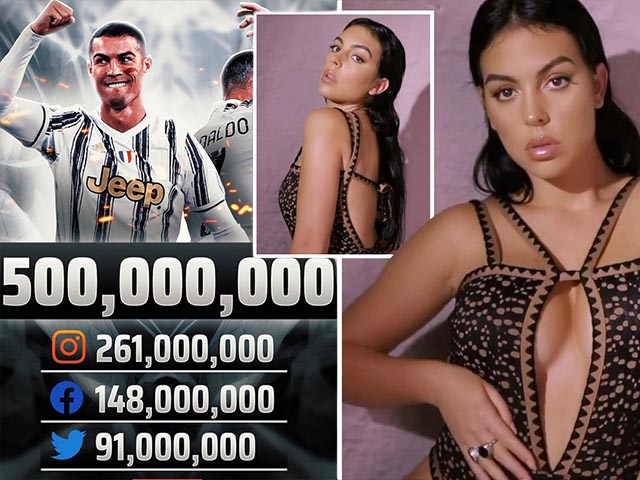 Bóng đá - Ronaldo chạm mốc nửa tỷ người "theo dõi", bạn gái khoe đường cong "bỏng mắt"