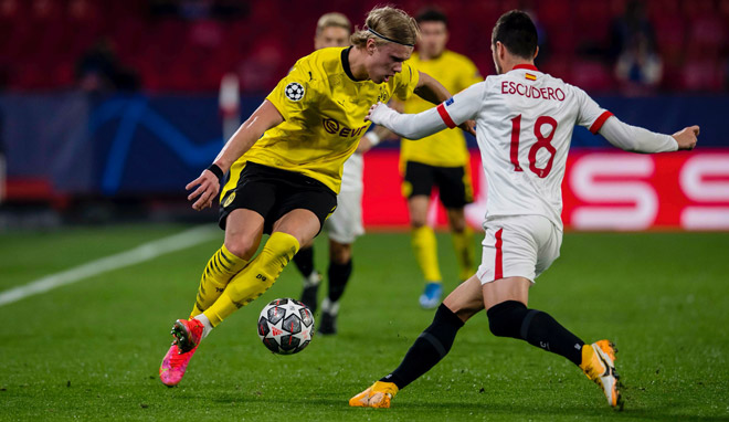 Kết quả bóng đá cúp C1 Sevilla - Dortmund: Rượt đuổi 5 bàn, người hùng Haaland - 1