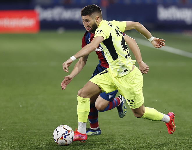 Video Levante - Atletico Madrid: Suarez im tiếng, bàn thắng may mắn - 1