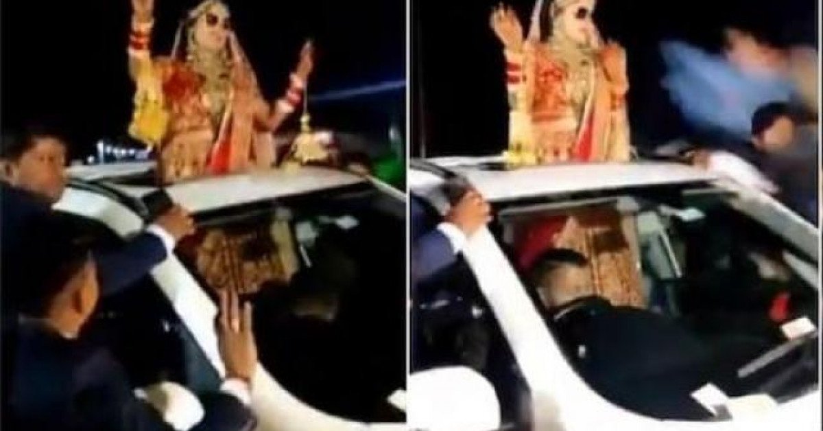 Bạn trẻ - Cuộc sống - Cô dâu đang nhún nhảy trên xe hoa thì thảm kịch bất ngờ xảy đến