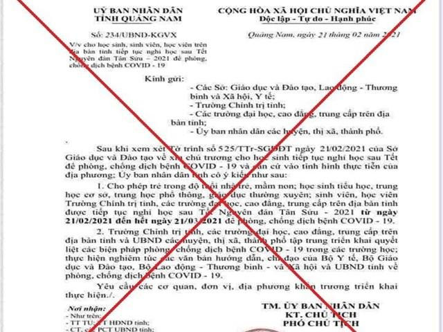 Giáo dục - du học - Quảng Nam: Truy tìm kẻ giả mạo văn bản cho học sinh nghỉ học