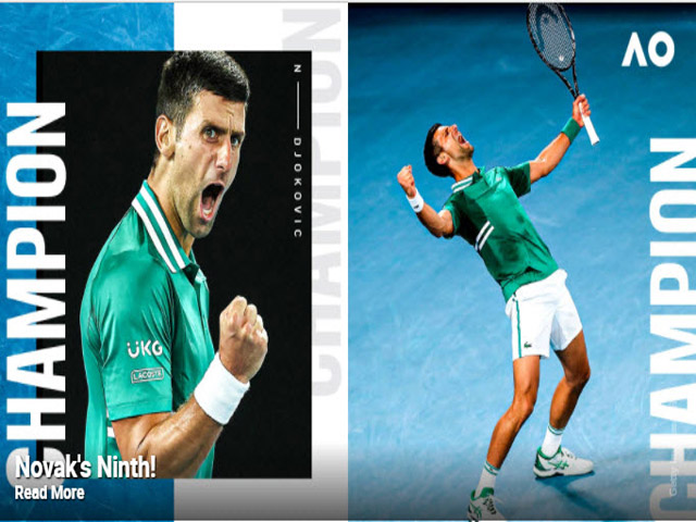 Thể thao - "Nhà vua" Djokovic thống trị Australian Open: Báo chí khen "bất khả chiến bại"