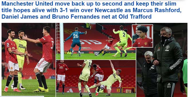 Daily Mail khen ngợi sự bền bỉ của MU, đặc biệt là cá nhân Daniel James