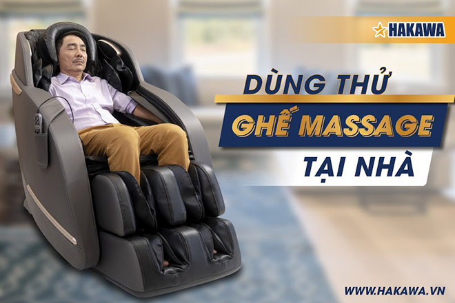 Dùng thử ghế massage tại nhà miễn phí hoàn toàn