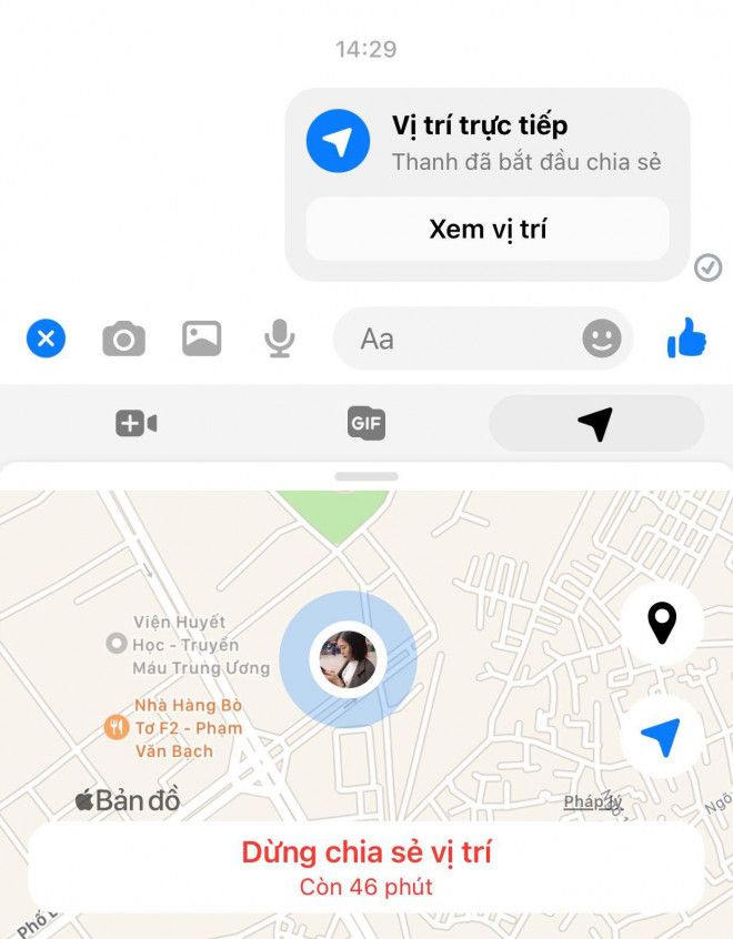 Mách bạn cách chia sẻ vị trí Facebook Messenger nhanh nhất - 3