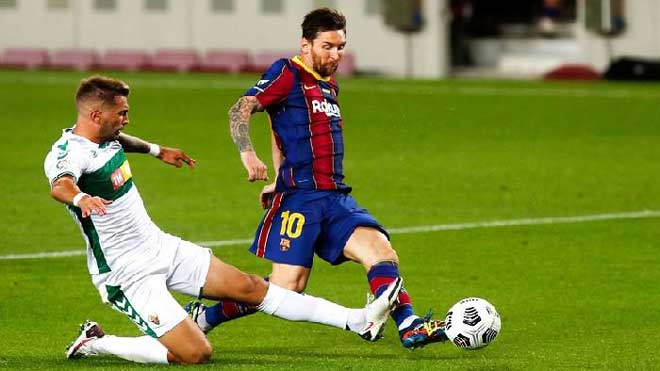Elche là đối thủ khá ưa thích của Barca và Messi trong những năm gần đây