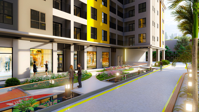 Hệ thống tiện ích cung cấp đầy đủ cho cư dân ngay chân khu căn hộ