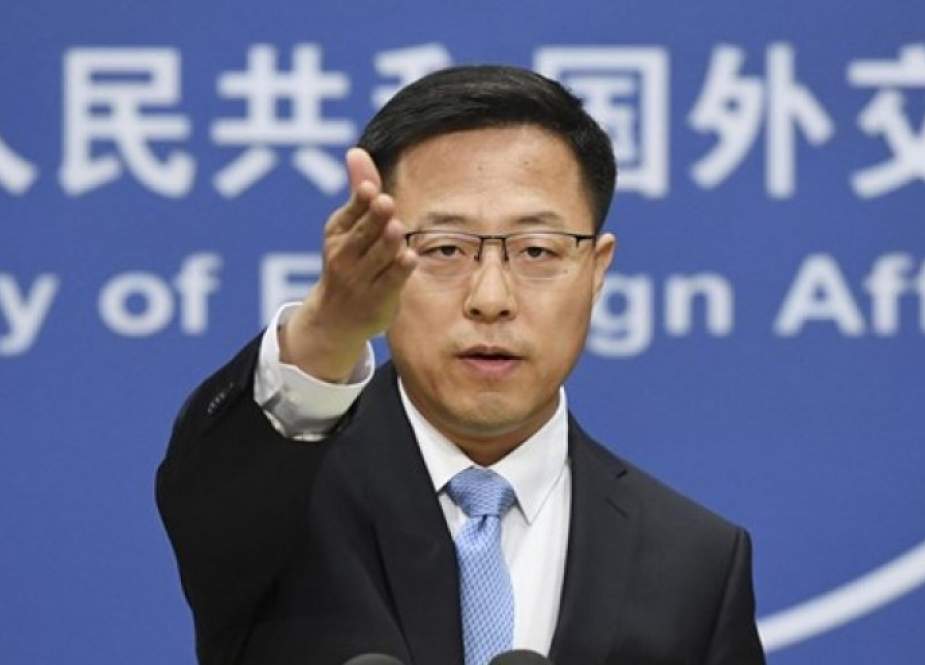 Triệu Lập Kiên – phát ngôn viên Bộ Ngoại giao Trung Quốc (ảnh: Hoàn cầu)