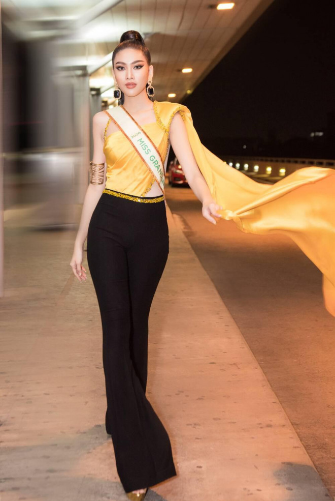 Ngọc Thảo đã đến Thái Lan và có hoạt động đầu tiên trong khuôn khổ cuộc thi Hoa hậu Hòa Bình Thế giới 2020