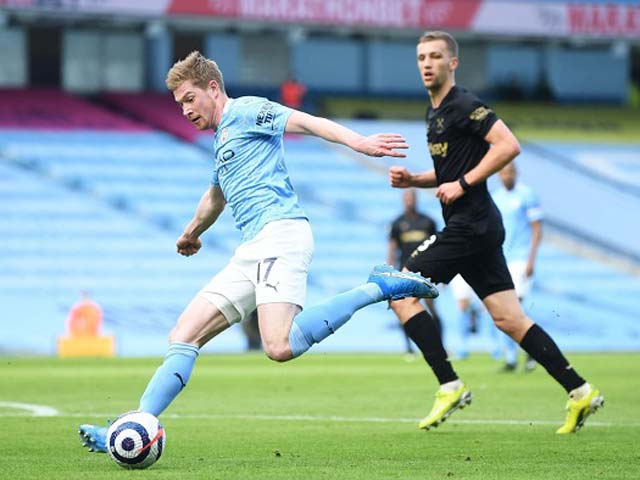 De Bruyne sắp kiến tạo vượt Beckham, Man City hết mơ kỷ lục sau 629 phút - 1