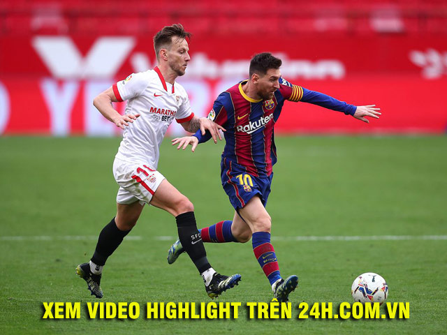 Bóng đá - Video Sevilla - Barcelona: Messi "gánh team", vượt mặt Real Madrid
