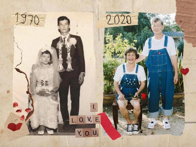 Thời trang - Cặp đôi U70 gây 'sốt' vì gu thời trang đôi cực ngầu như giới trẻ