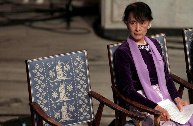 Bà Suu Kyi tại Oslo - Na Uy chuẩn bị bài thuyết trình Nobel Hoà bình. Ảnh tư liệu: Reuters