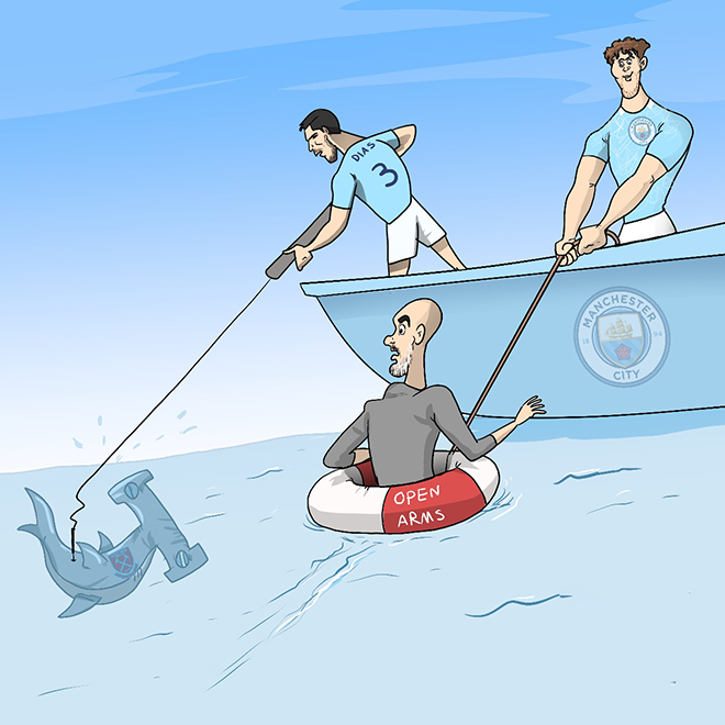 Bộ đôi trung vệ đang tạo sự yên tâm tuyệt đối cho Man City.