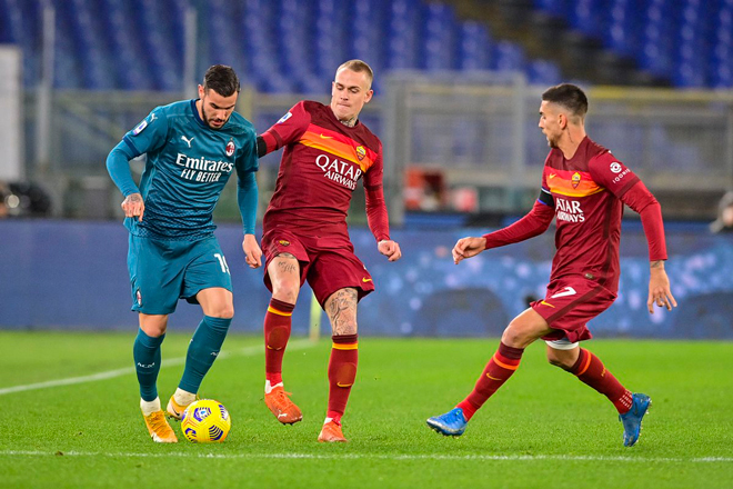 Video AS Roma - AC Milan: Penalty mở điểm, bám đuổi ngôi đầu - 1