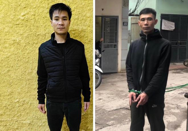 Cao Chu Thanh (phải) và Đỗ Duy Ngọc tại cơ quan công an