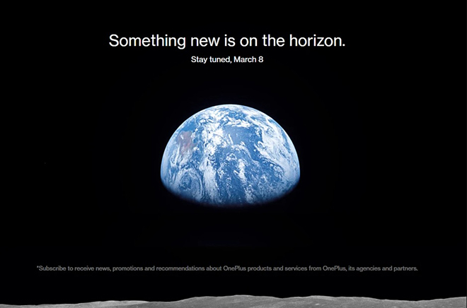 Poster quảng cáo sự kiện ra mắt dòng OnePlus.