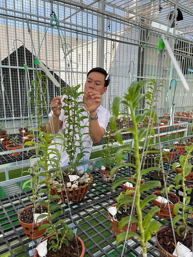 Nghệ nhân Hồng Quân: Bỏ công việc kinh doanh để trồng lan đột biến - 1